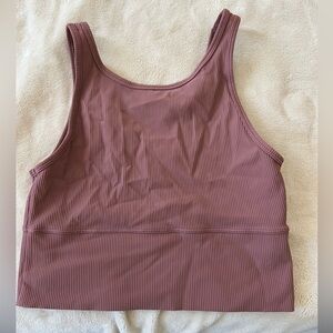 Lululemon Power Pivot tank top - size 8 dusty rose